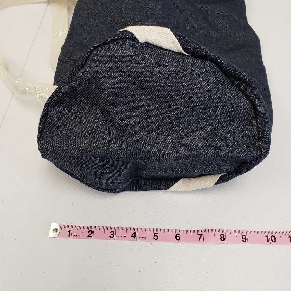 Will Workout for Cupcakes Denim Duffel Bag - Picture 6 of 6